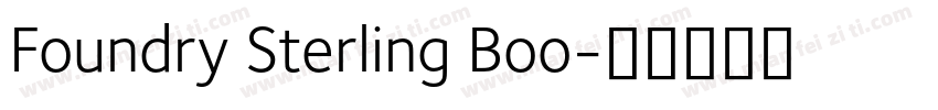 Foundry Sterling Boo字体转换